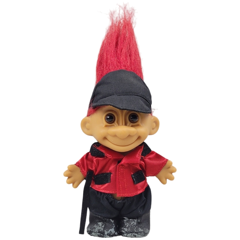Vintage Russ Troll Equestrian Horse Riding Jockey 4.5" Red Hair READ****
